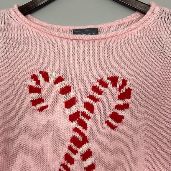 Wooden Ships Candy Cane Crew Lightweight Sweater
Women’s Size XS Oversized Pink - Picture 3 of 8